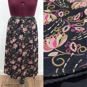 Vtg Y2K floral maxi skirt - JM Collection brand